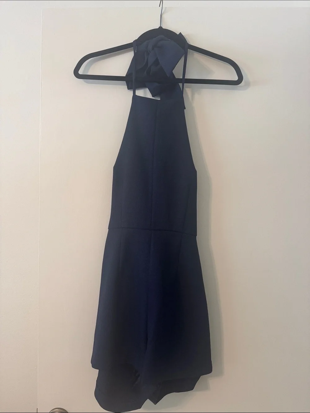 C. Luce Navy Halter Romper